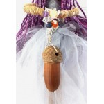 Hand Crafted Hanging Acorn Pendulum Goddess Doll